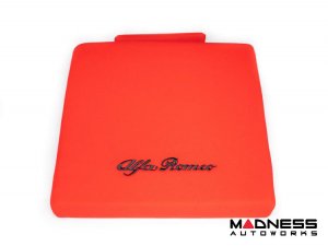 Seat Cushion - Red w/ Alfa Romeo Logo in Black Seat Cushion - Red w/ Alfa Romeo Logo in Black